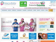 Tablet Screenshot of macrobaby.com.br